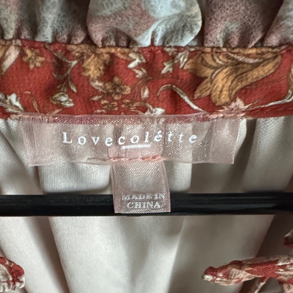 Baltic Born Rust and Cream Long Sleeve Dress - Picture 2 of 3